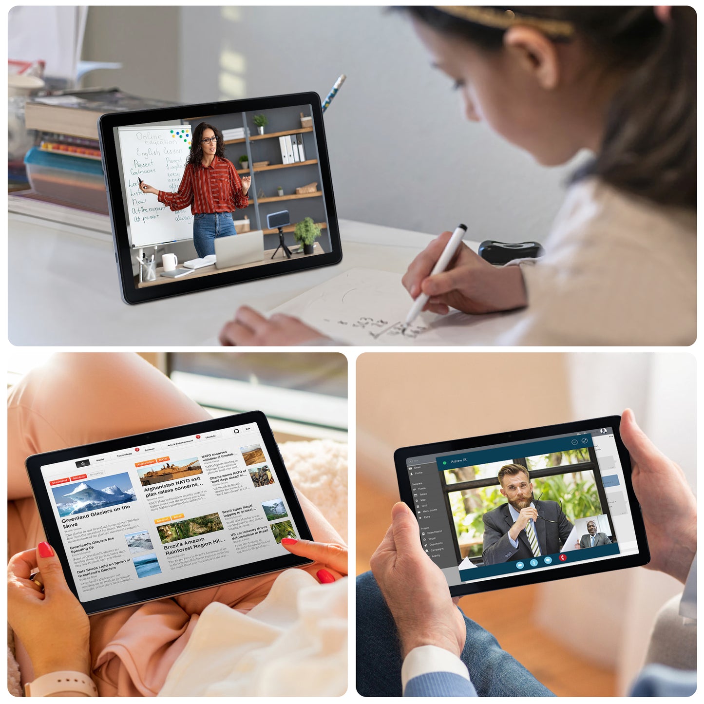 Tableta Veidoo 4G LTE de 10.1 pulgadas con Android 13, ocho núcleos, 4 GB de RAM, 64 GB de ROM, cámara dual, 5000 mAh
