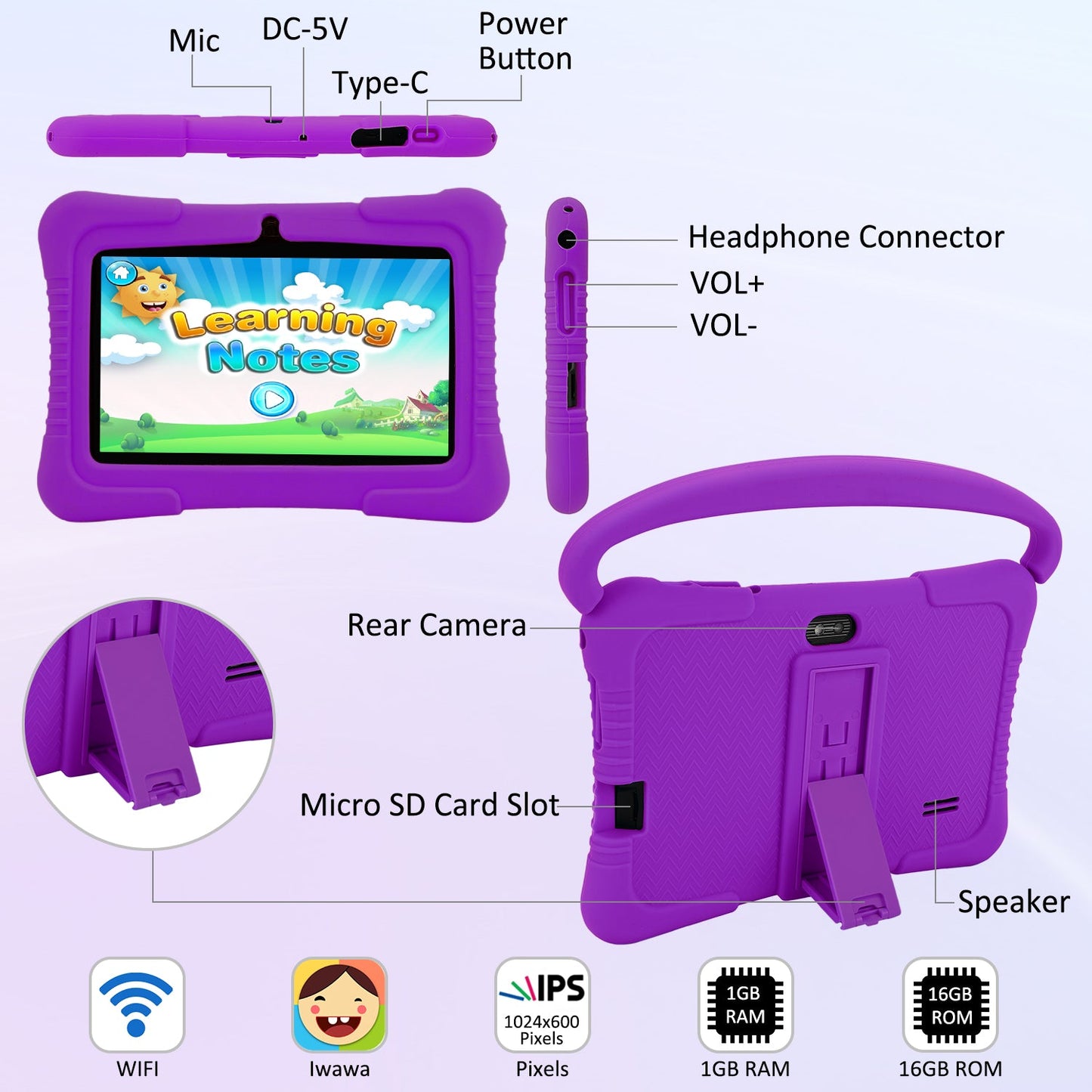 Veidoo 7 inch Kids Tablet