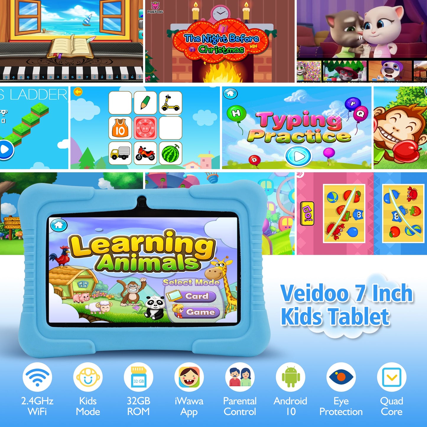 Veidoo 7 inch Kids Tablet