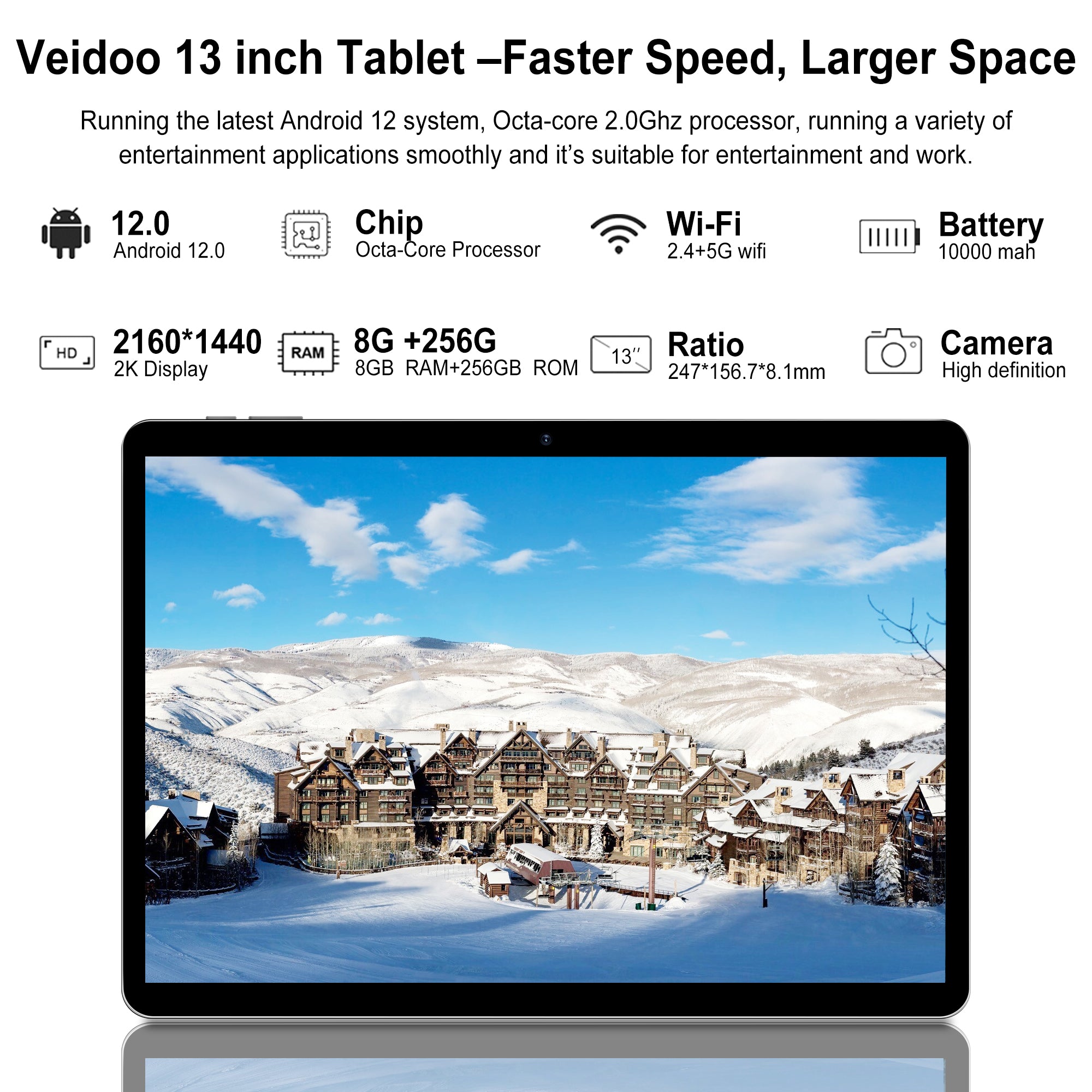 Tab 13 Inch Veidoo 13 inch 4G Tablet